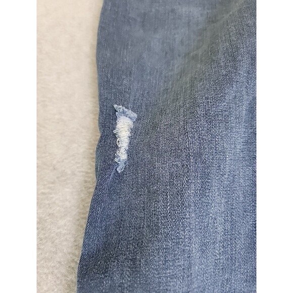 Spanx Jeans Womens Medium 28x27 Skinny High Rise Dark Disttessed Stretch Modern - Picture 5 of 14